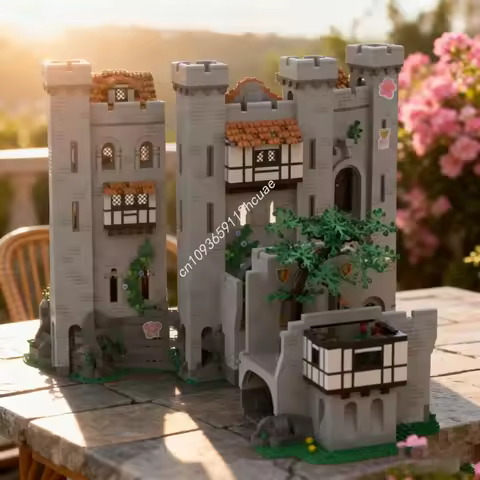 3962pcs MOC Lion Knight Castle Expansion The Model Building Blocks Christmas Gifts Construction DIY Creative Toys Idea Brick