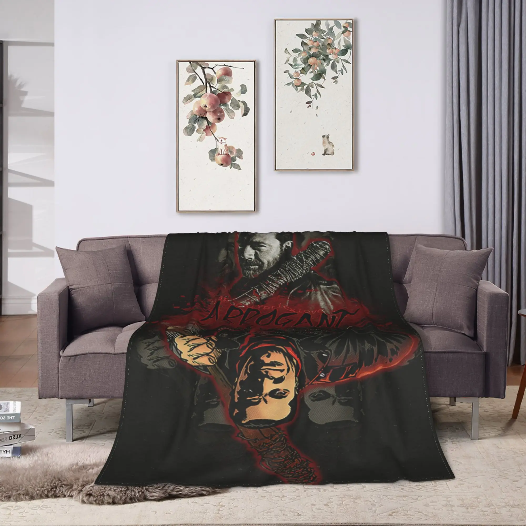 Super Soft Blanket Travel Car Negan Smith Throw Blanket Casual  Bedspread For Home Decor