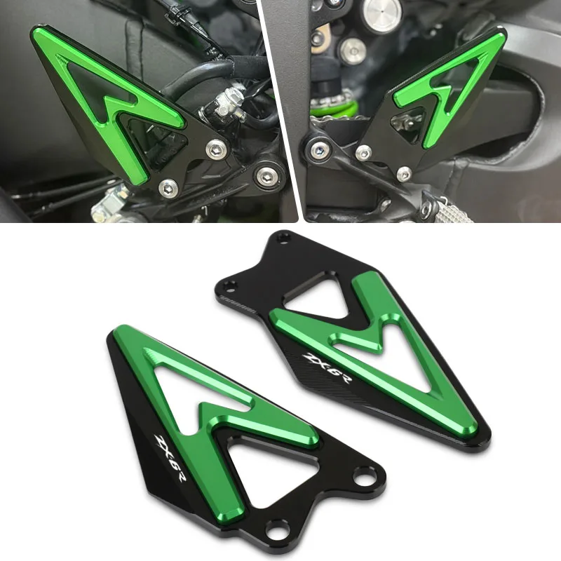 

Motorcycle Accessories Footrest Heel Guard Cover Rearsets Foot Rest Peg Protector Fit For ZX6R ZX-6R 2019-2025