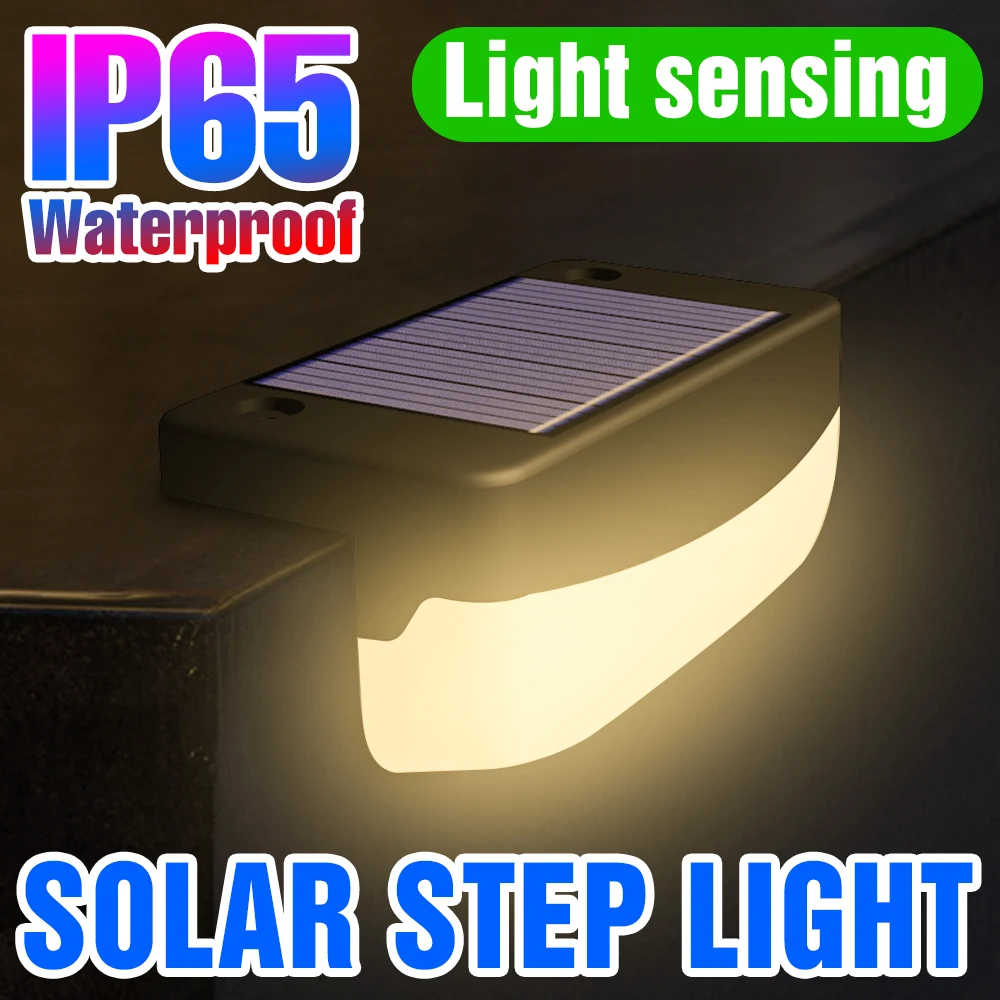 

IP65 LED Solar Lights Waterproof Outdoors Deck Lamp Step Stair Fence Decoration Garden Lights Sunshine Powered LED Solar Lamp