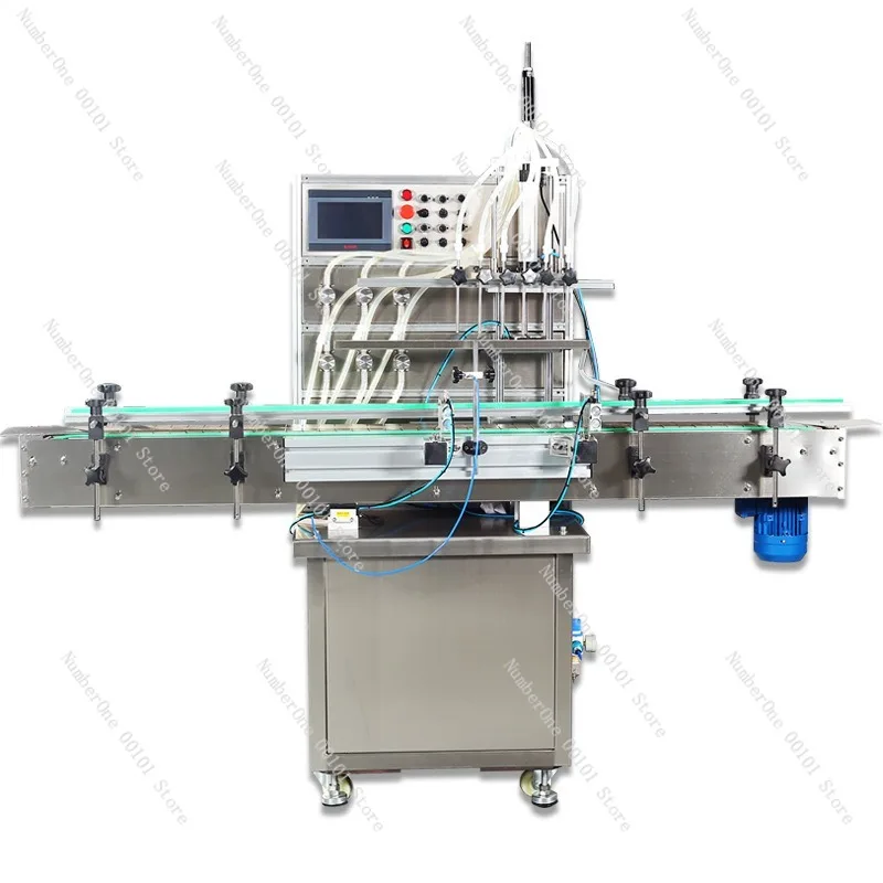 Fully Automatic Servo Piston Filling Machine, Liquid Paste, Chili Sauce, Honey, Disinfectant, Canning Machinery,Multi-functional
