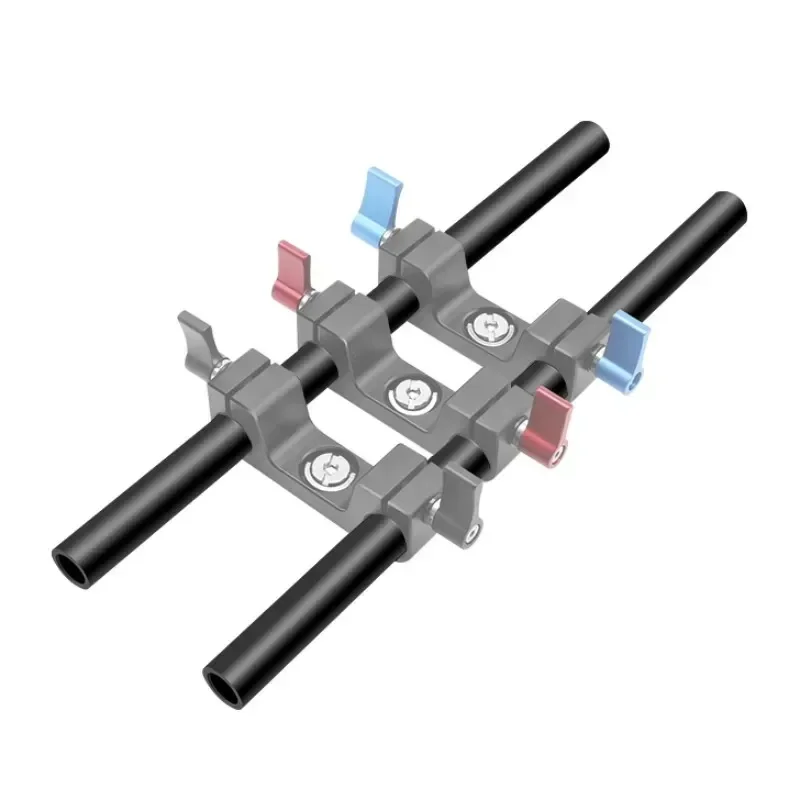 قضبان سبائك الألومنيوم لقضيب DSLR ، المشبك تلاعب ، قطر 15 مللي متر ، 10 سنتيمتر ، 25 سنتيمتر ، 30 سنتيمتر ، 40 سنتيمتر طويلة ، ثقب المسمار M12 ، 2 قطعة