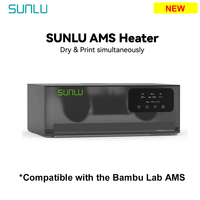 SUNLU 3D Printer AMS Heater Upgraded Bambu AMS Enables Drying while Printing Bambu Lab AMS Heats to 70°c in 20 Mins