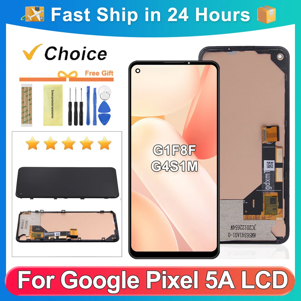 634-''google-ピクセル-5a-google-ピクセル-5a-5g-テスト済み-g1f8f-g4s1m-lcd-ディスプレイタッチスクリーンデジタイザアセンブリの交換