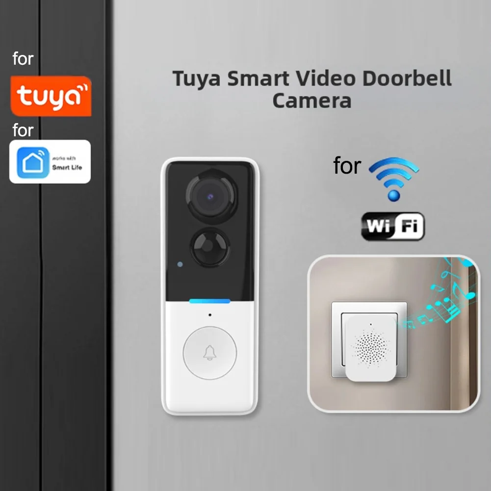 For Package Delivery Monitoring WiFi Video Doorbell WIFI Doorbell With Mobile Alerts Automatic Motion Recording