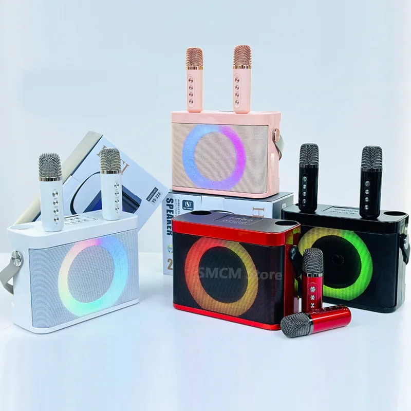 Imagem -04 - Luz sem Fio Portátil Rgb Pickup Rhythm Microfone Alto-falante Bluetooth Som Karaokê Familiar Subwoofer tf Alta Potência Ys222 120w