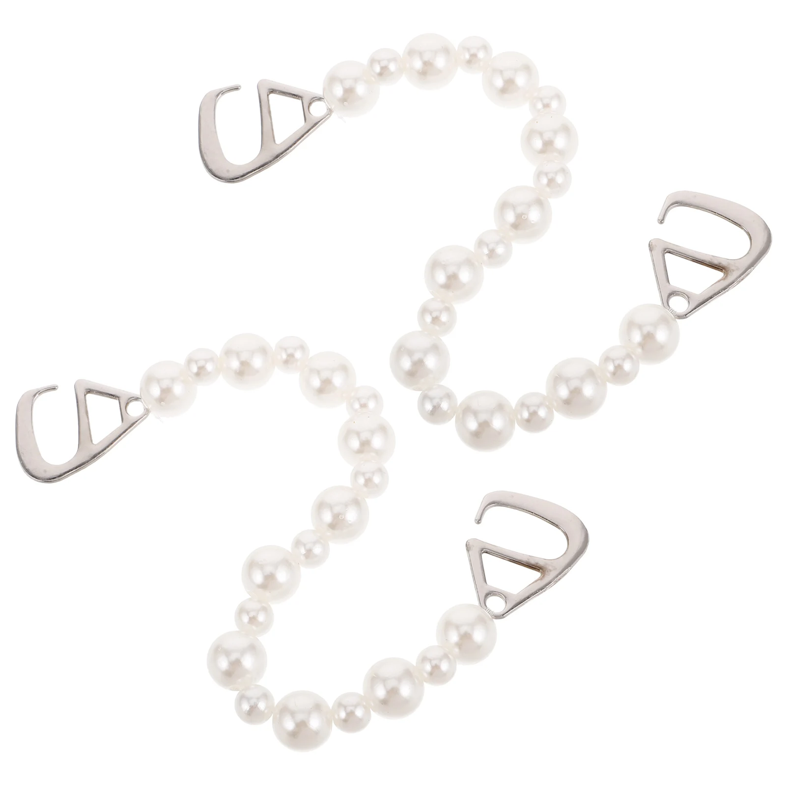 

2 Pcs Pearl Shoe Accessories Shiny Decorative Charms for Socks Straps Dress Trouser Shoe Flower Lightweight
