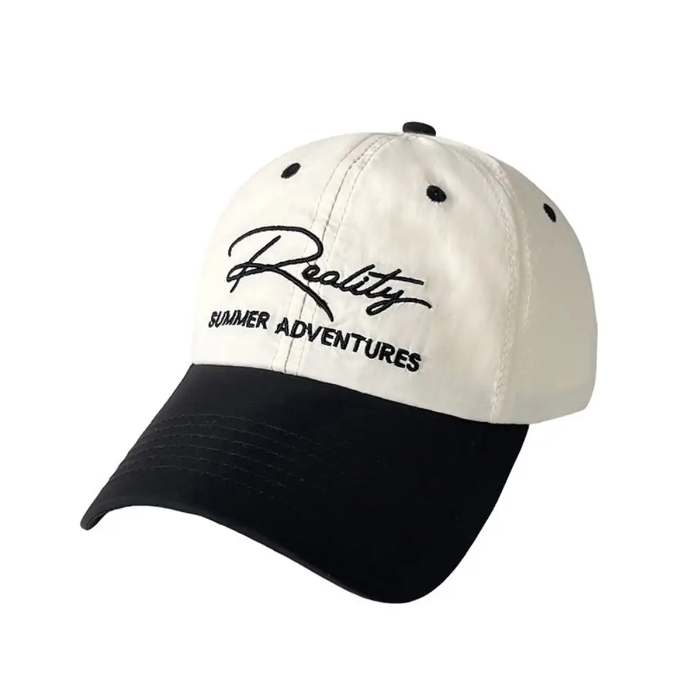 

Casual Embroidered Embroidery Baseball Cap Nylon Quick Drying Letter Baseball Hat Retro Sunscreen Hat Sun Hat Outdoor