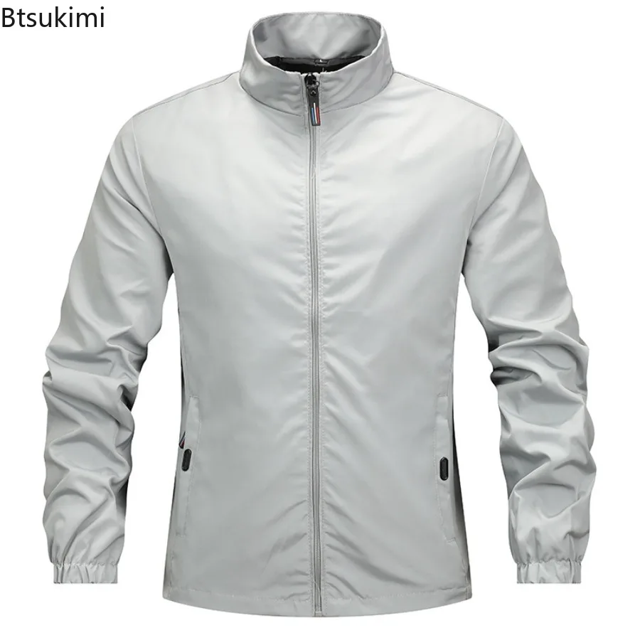 New Men's Outdoor Hiking Sports Casual Jackets Spring Autumn Multi Pockets Waterproof Windbreaker Coats Men Loose Hooded Jackets