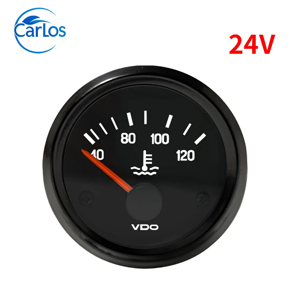 VDO مقياس درجة حرارة الماء 12 فولت 24 فولت 40-120 °   ملحقات مجموعة مولدات الديزل