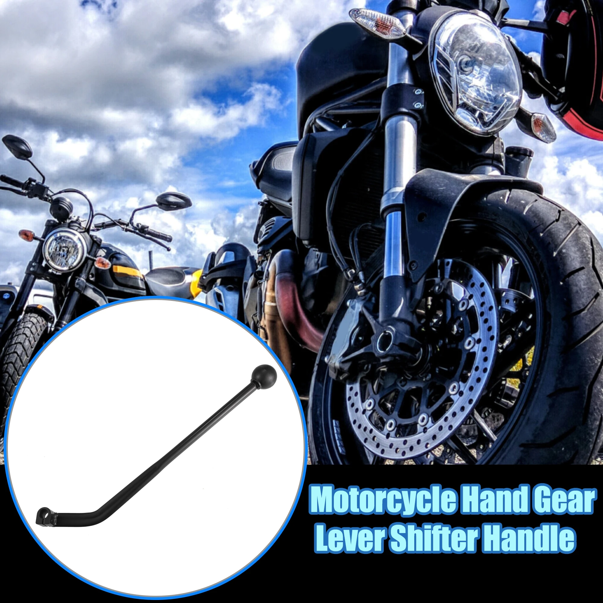 11mm Motorcycle Hand Gear Lever Shifter Handle 135° Universal Hand Control Shifter for Taotao Sunl Coolster 50-250cc