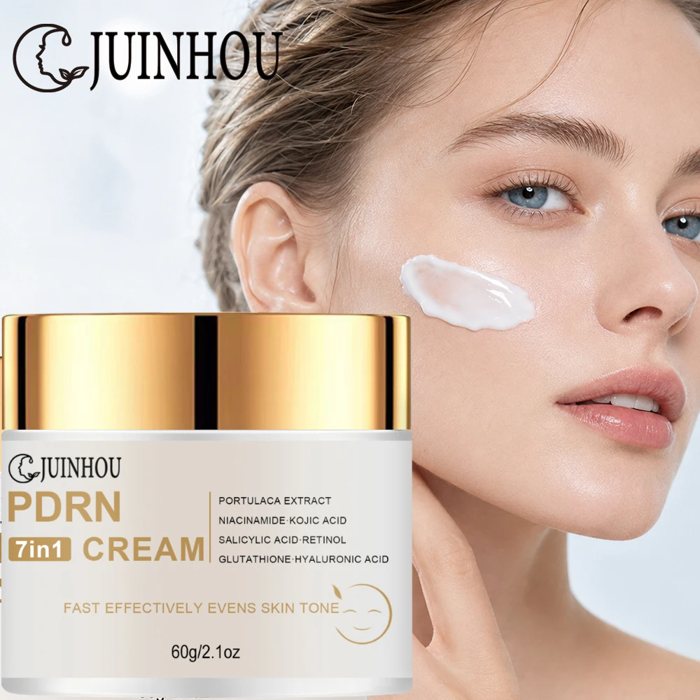 JUINHOU 7in1 Face Cream With PDRN Glutathione Hyaluronic Acid Multi‑Ingredient Moisturizer Smooth Rough Skin Dull Skin Daily Car