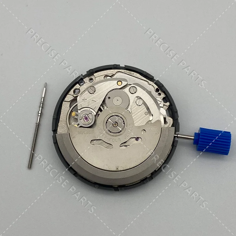 Automatic Watch Movement NH36A Japanese Movement Replacement Kit NH36 3.8 o'clock Date Crown White High Precision ﻿