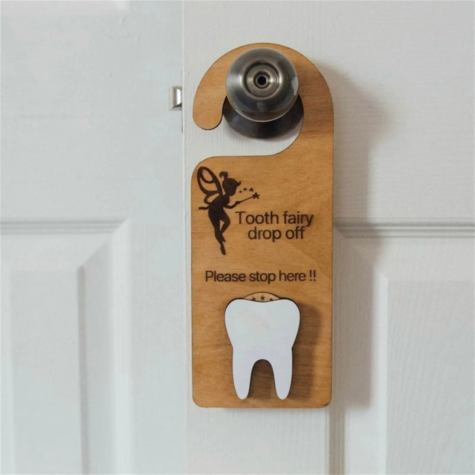 Tooth Fairy Door Hanger With Moneys Holder And Tooth Decor Tooth Fairy Pick Up Box Encourage Gift For Kidss Room Decor