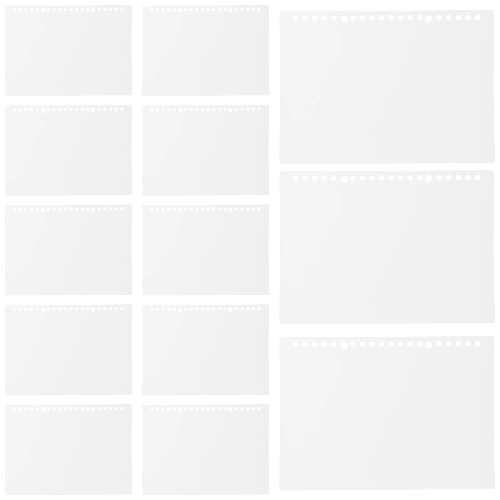 10 Sets Loose-leaf Book Cover Binder Notebook Composition Protector Clip Document Folder Organizer Journal Sleeve Pp
