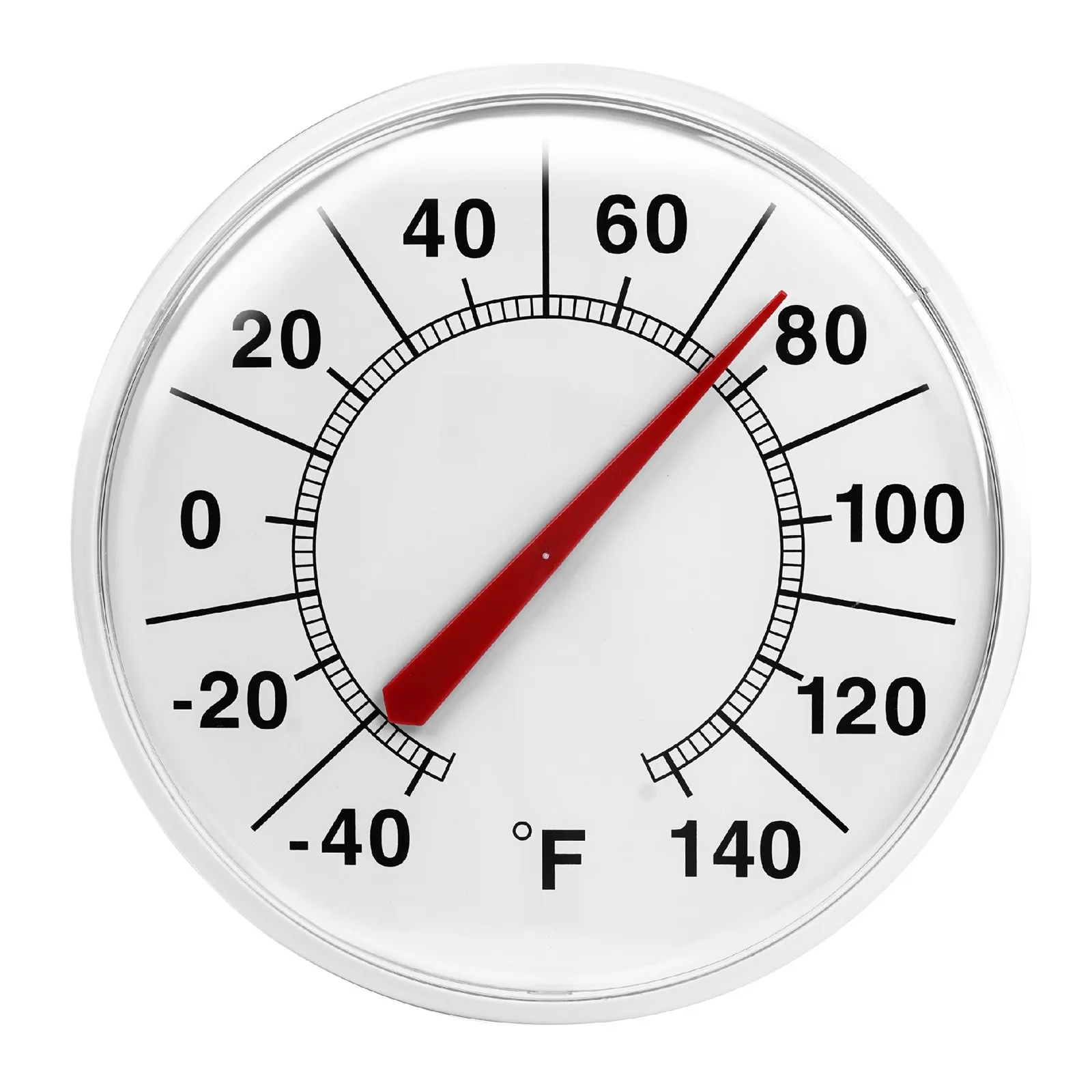 Large For Dial Wall Mount Mechanical Thermometer  With For Fahrenheit Analog Temperature Gauge Humidity Meter Garden