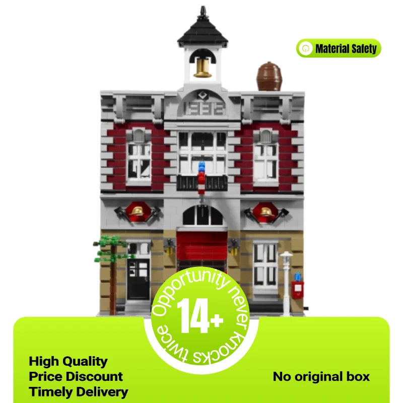 

Educational Blocks Tools 2231PCS Street View Series 10197 Building Blocks Fire Brigade Puzzle Model Toy Birthday Christmas Gift
