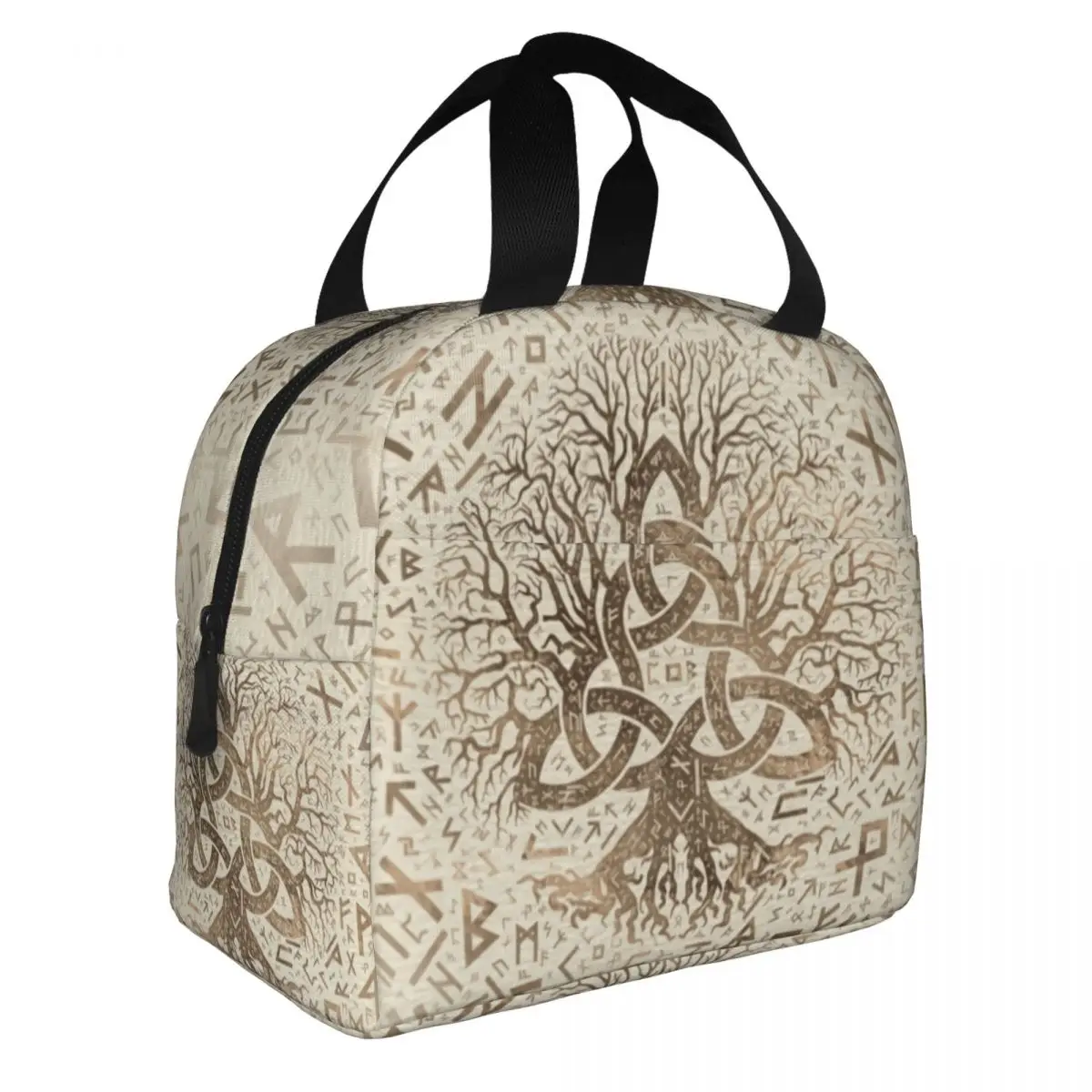 Viking Ragnar Lothbrok Lagertha TV Series Insulated Lunch Bags for School Office Tree Of Life Resuable Thermal Cooler Bento Box
