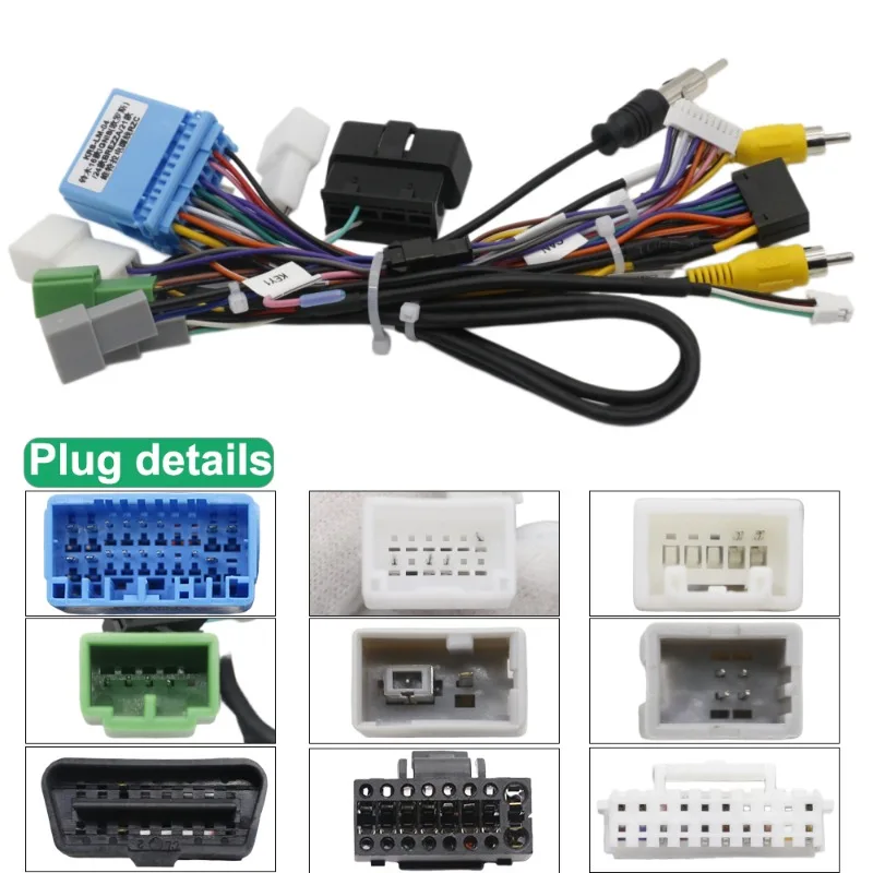RZC Power Wiring Harness Adapter For Suzuki Ignis 2016 Brezza 2024 Vitara 2021 Android Radio Head Unit Cable