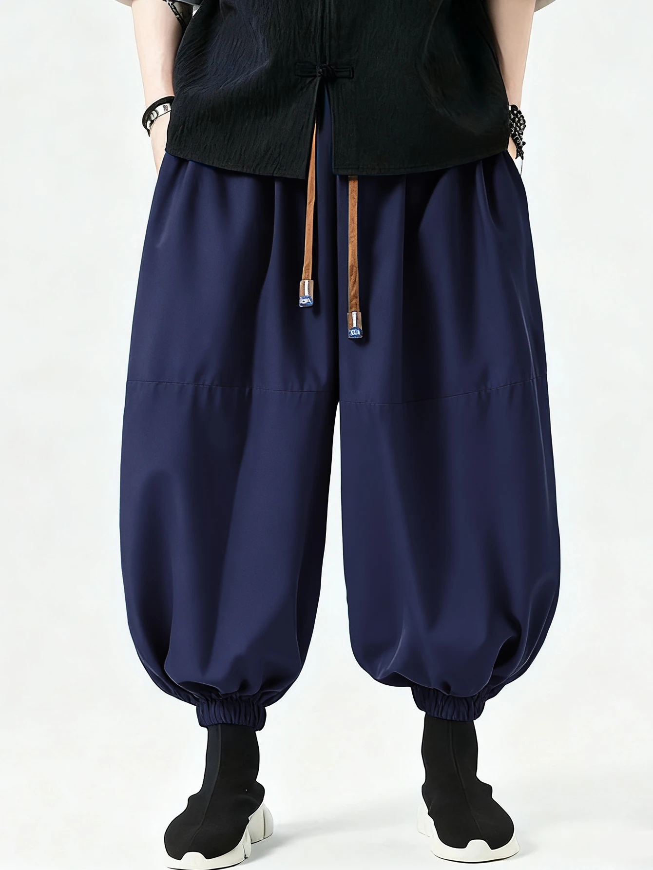 FGKKS Brandneue Herrenhosen im Koreanischen Stil, Modische Loose-Fit Baumwollhosen für Männer, Outdoor Frühlings-Herrenhosen in Unifarben
