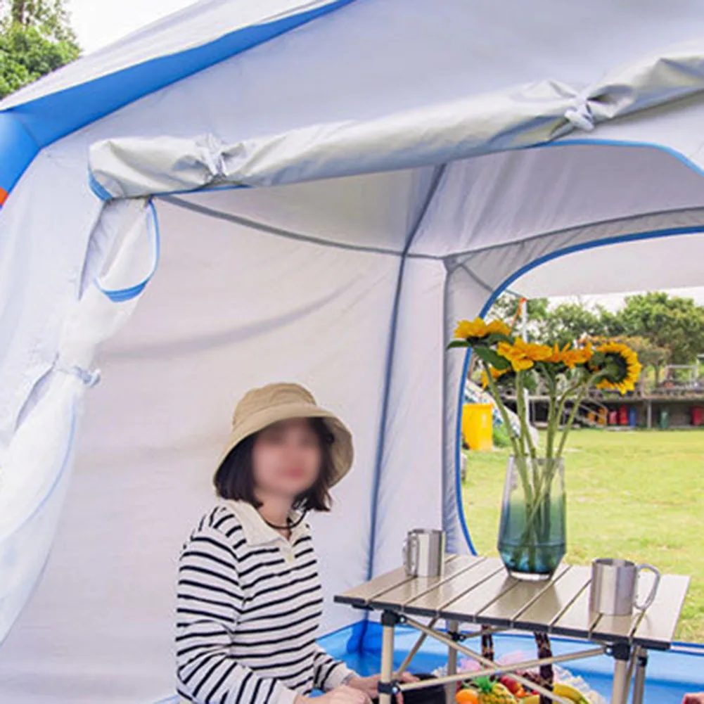 

Quick Setup 4 Person Inflatable Camping Tent with Automatic Inflation 210D Oxford Waterproof Material Portable Bag