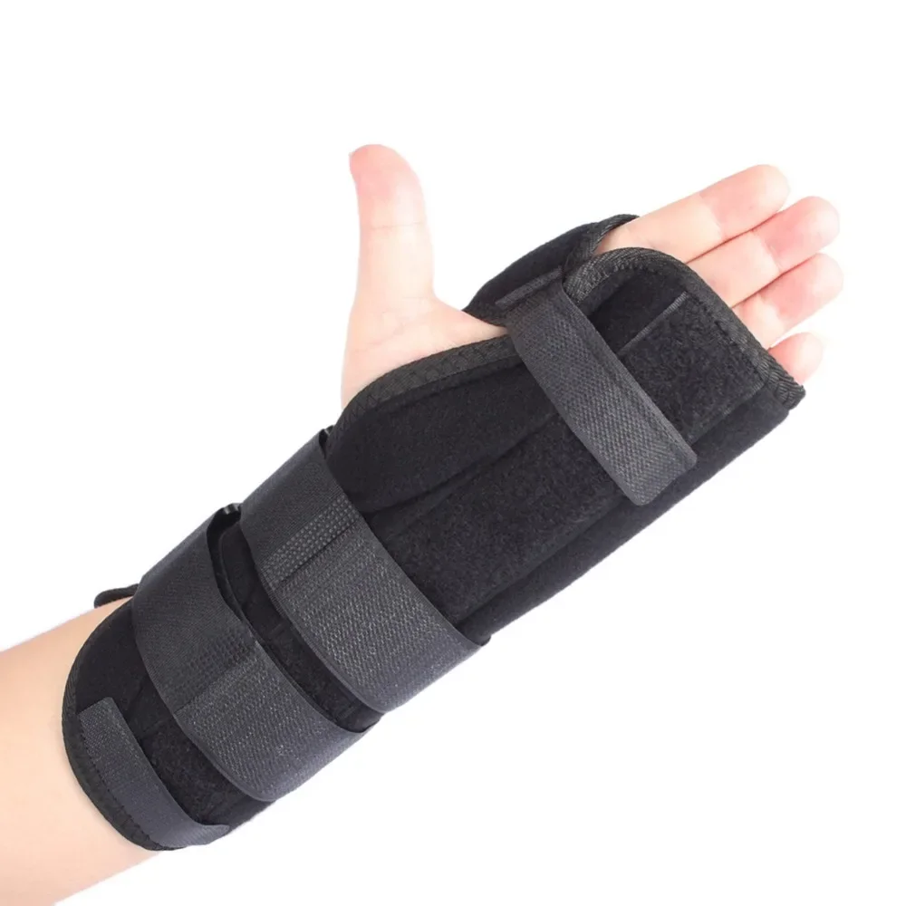 1pcs New Carpal Tunnel Left Right Wrist Brace Support Sprain Forearm Splint Band Strap Black Color #49951