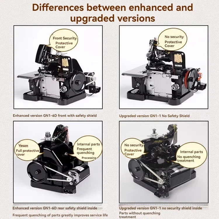 

Three-thread Overlocking Machine Old-fashioned Electric Butterfly Sewing Overlocking and Hemming Small Household Sewing Machine