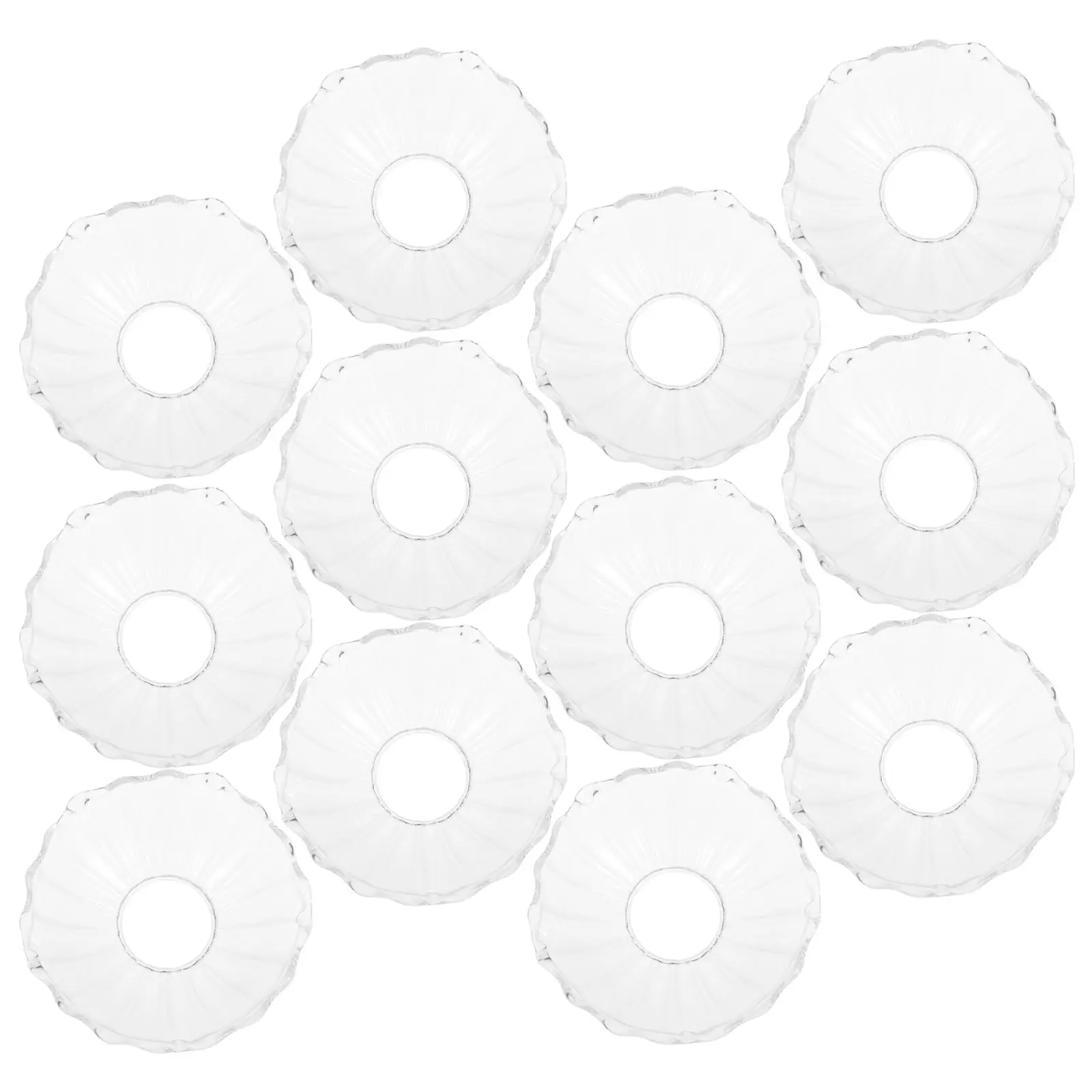 

12 Pcs Drop Protector Drip Saucer Round Tray for Candles Stopper Bowl Shield Window Holders Ring Dish Stick Ornament