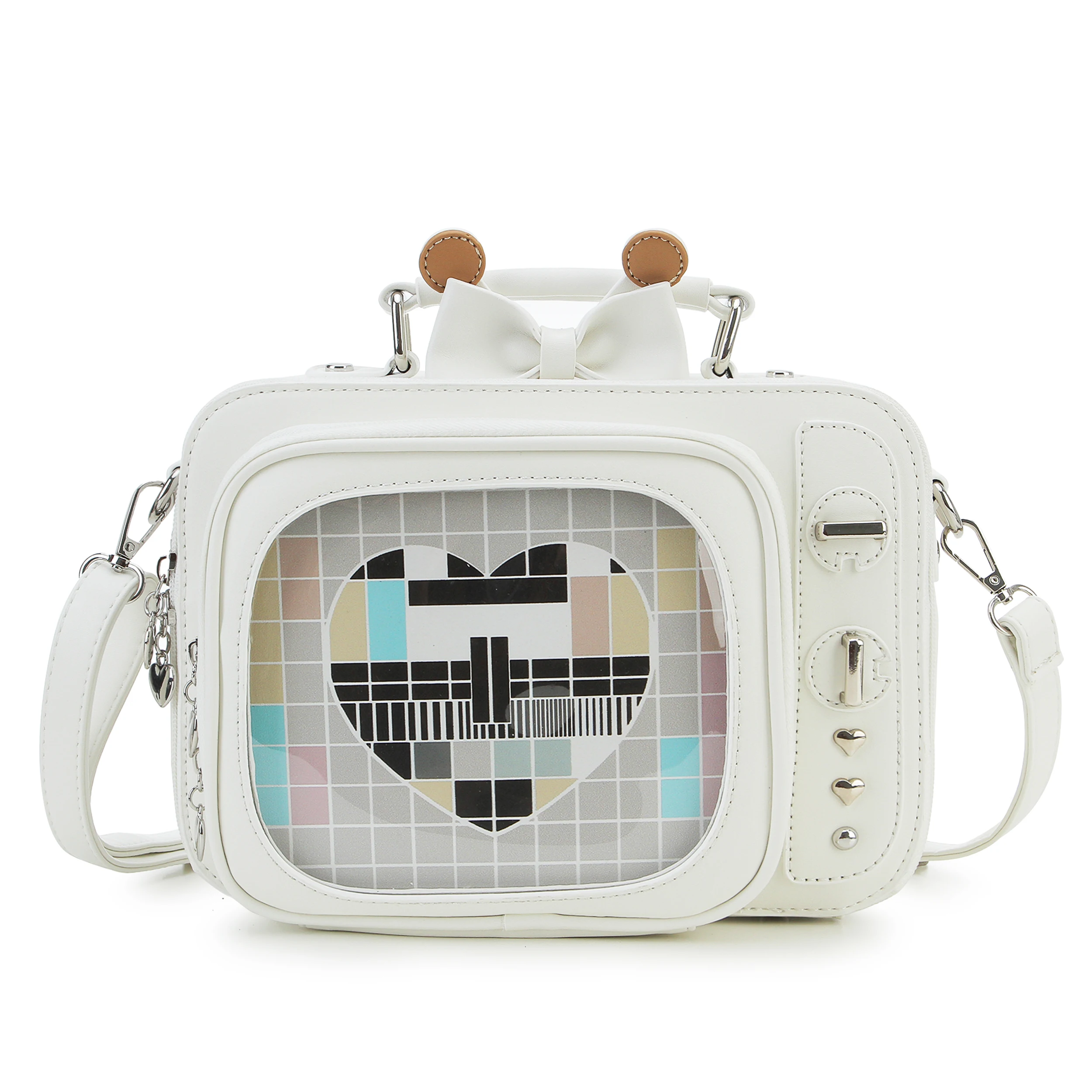 Novelty Tv Shape Ita Bag Retro Television Women Shoulder Bag 