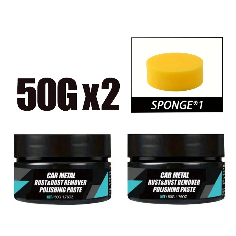 Rustrestauratiepasta voor chromen onderdelen van auto's, tegen roest en verkleuring op autovelgen. Ontworpen voor het vernieuwen van geoxideerde krasreparaties.