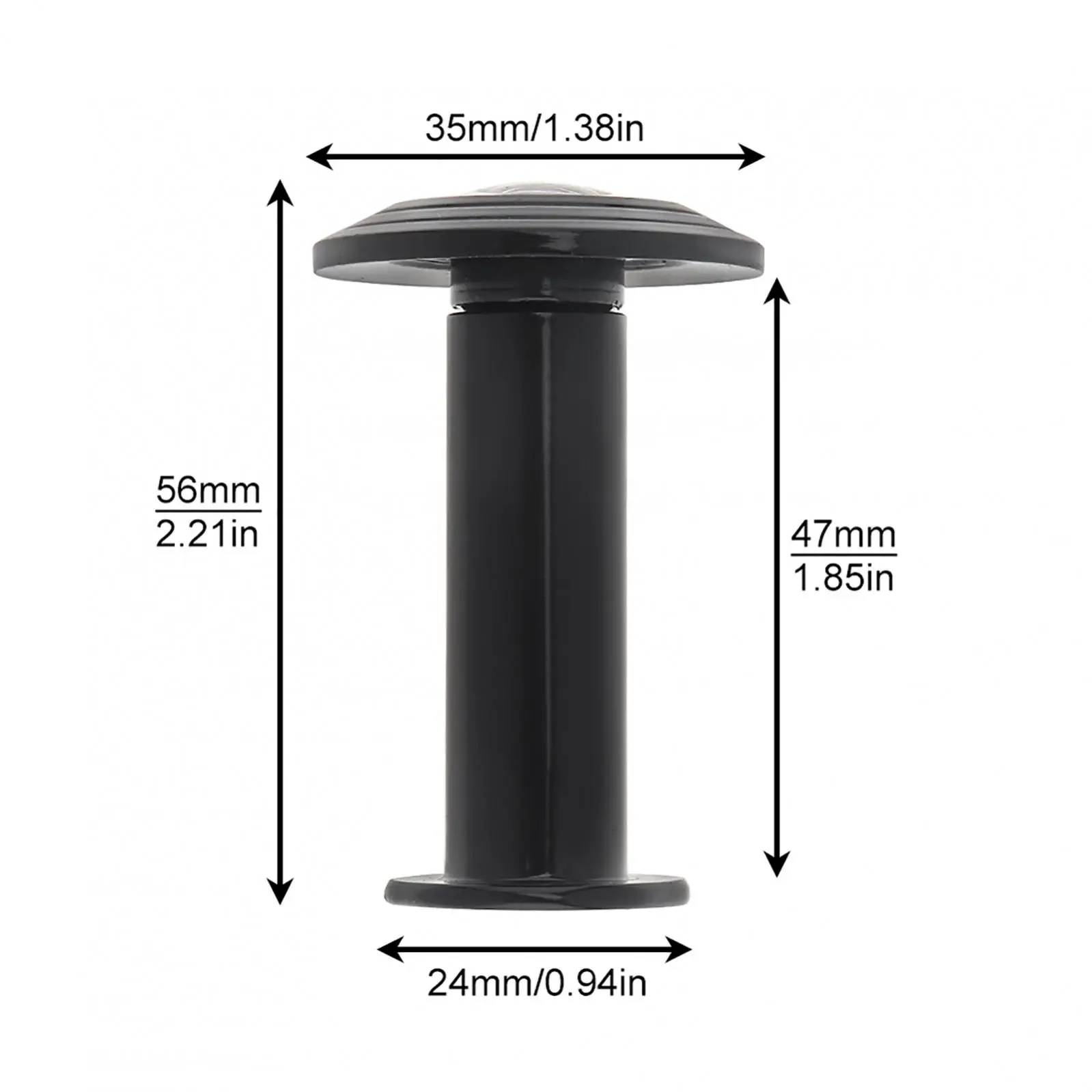 200 Degree Door Viewer Zinc Alloy Wide Angle HD Glass Privacy Cover Security Peek Peephole for 47 - 75mm Door Thickness