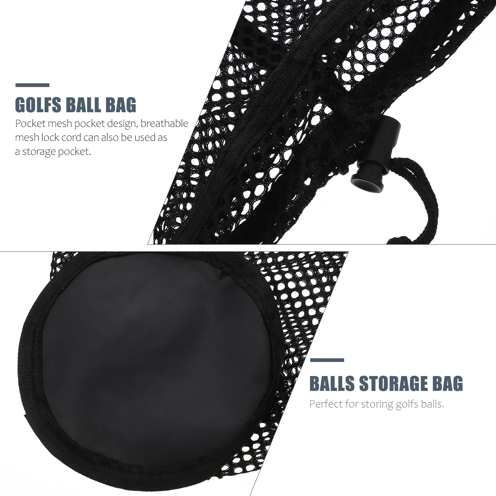 

Convenient Balls Pouch Reusable Nylon Mesh Bag for Golf Tennis and Other Outdoor Sports Golfs Ball Bag Balls Mesh Pouch