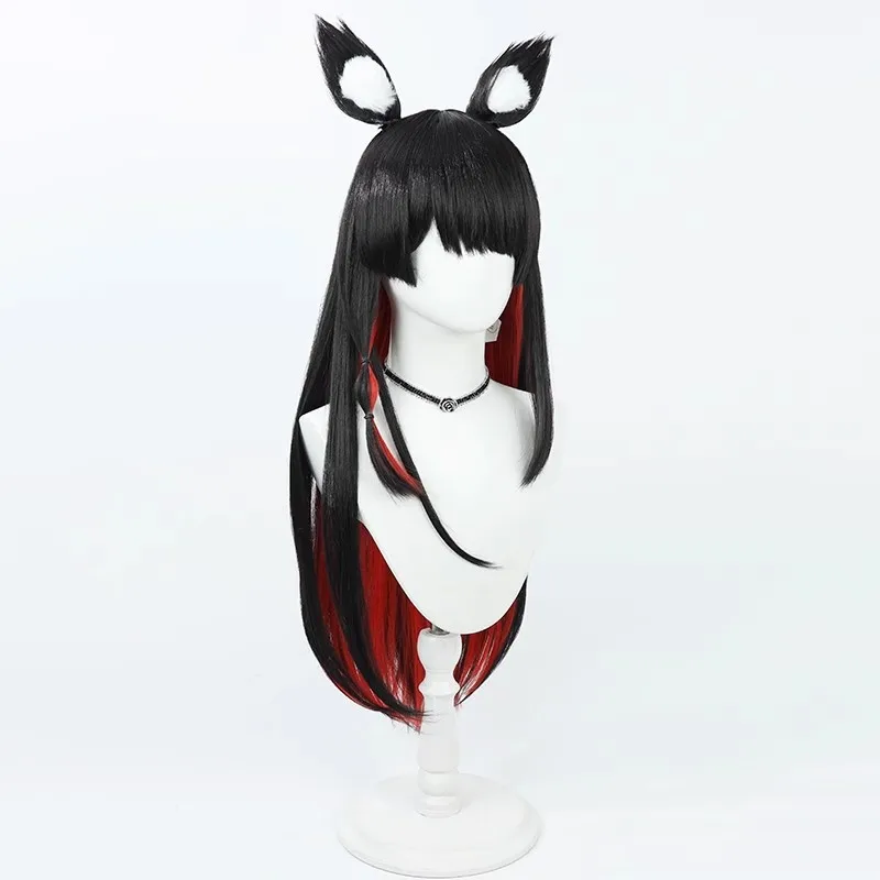 Blue Archive Fox Sakura Koyzumi Wakasa Cosplay Wig Game Blue Archive Black Red