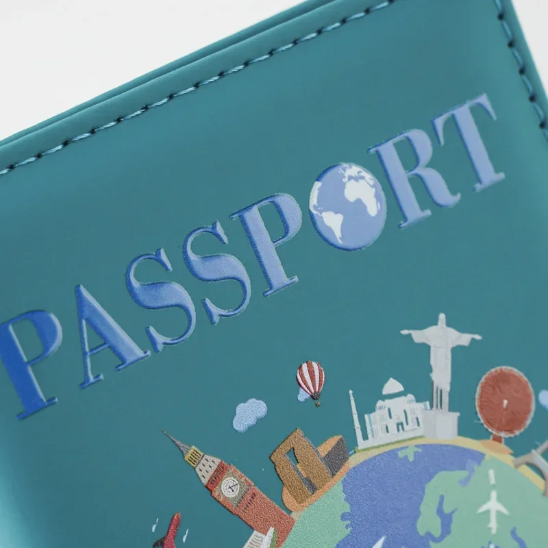 Couverture de Passeport avec Impression de Documents UV, Porte-Billet d'Avion, Porte-Carte d'Identité, Couverture de Passeport, Accessoires de Voyage, 2025