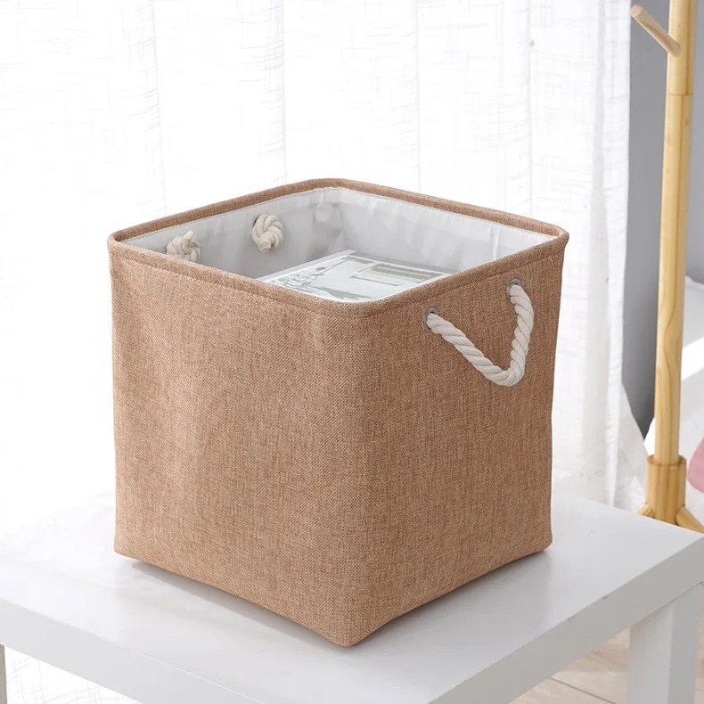 Linen Storage Basket for Neatly Organizing Household Clutter Basket Storage Organizadores Woven Basket