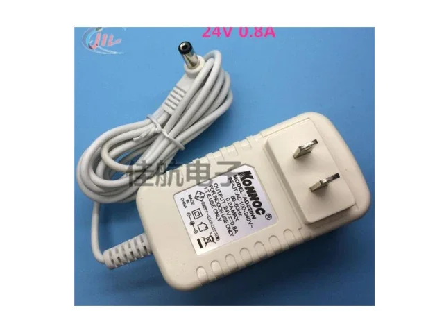 Power Adapter 24V 0.8A, Barrel 5.5/2.1mm, US 2-Pin Plug, AD020W