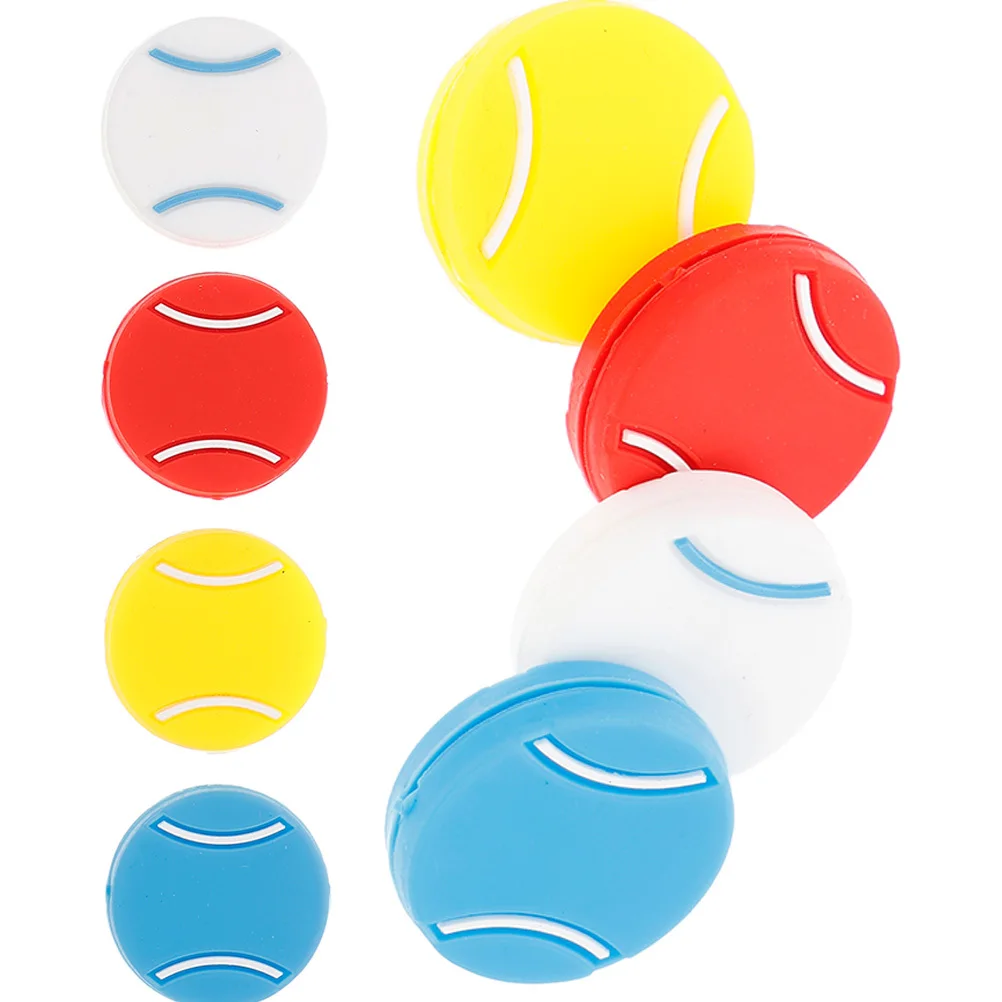 8Pcs Tennis Racket Dampener Silicone Shock Absorber Small Lightweight Tennis Vibration Dampener Unique Decorative Accessory