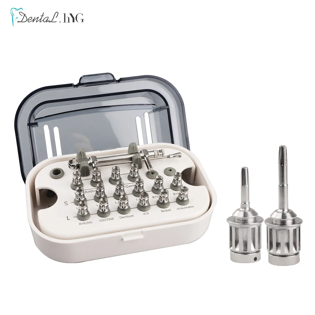 High Quality Screwdriver Tools Dental Implant Torque Wrench Ratchet 10-70NCM with Drivers & Wrench Kit