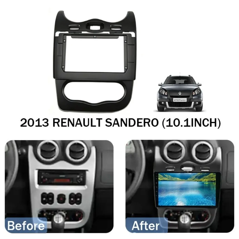 

Car Frame Car Central Control Navigation Frame for RENAULT SANDERO (10.1INCH) 2013 Fascia Frame Panel