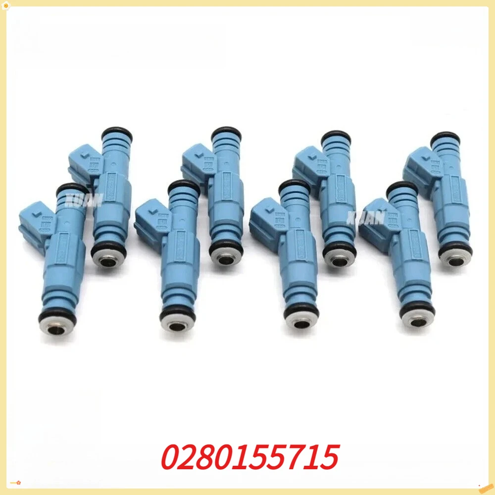 Nuevo inyector de combustible de alta calidad para coche 0280155715, 8 piezas, para Chevrolet Camaro Corvette Caprice Impala Ford F250 F350 Excursion