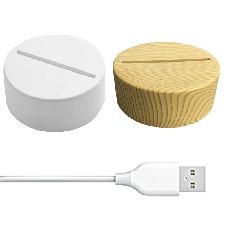 Piedistallo luminoso per base illuminata in legno cristallo Base espositiva per luci a LED
