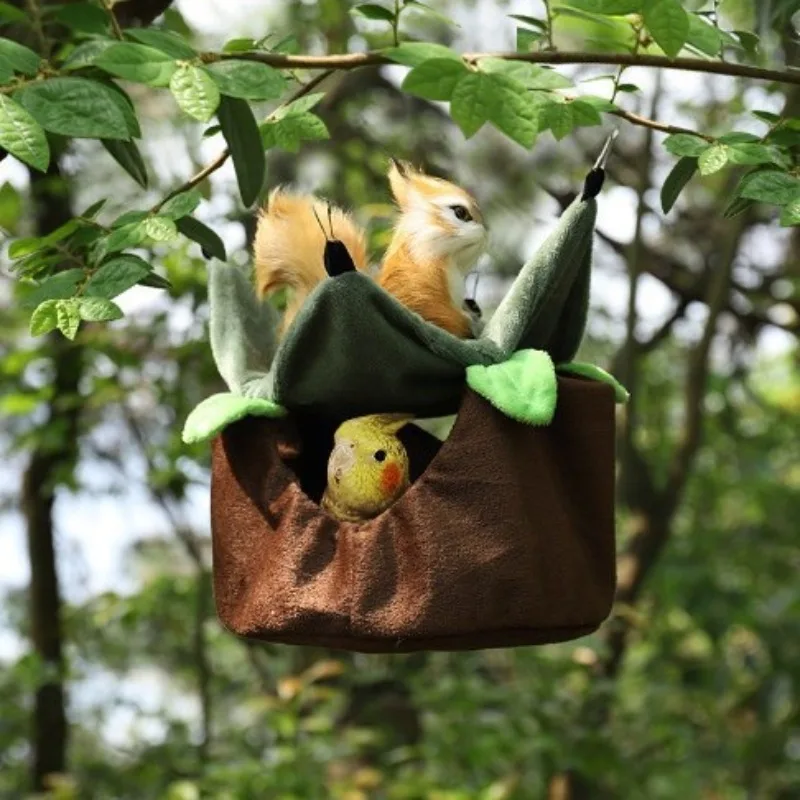 

Small Pet Hammock Warm Nest Guinea Pig Hamster Cage Hideout Tree Hole Parrot Budgie Cockatiel Finch Squirrel Sugar Glider New