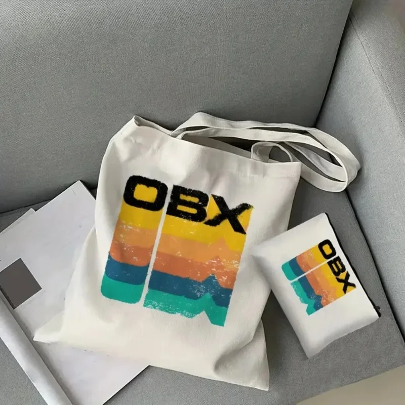 

2pcs Outerbanks Pogue Life Women's Tote Cosmetic Bag Set Fashion Shoulder Bag Eco Large Capacity Portable Shopping Bag Purse