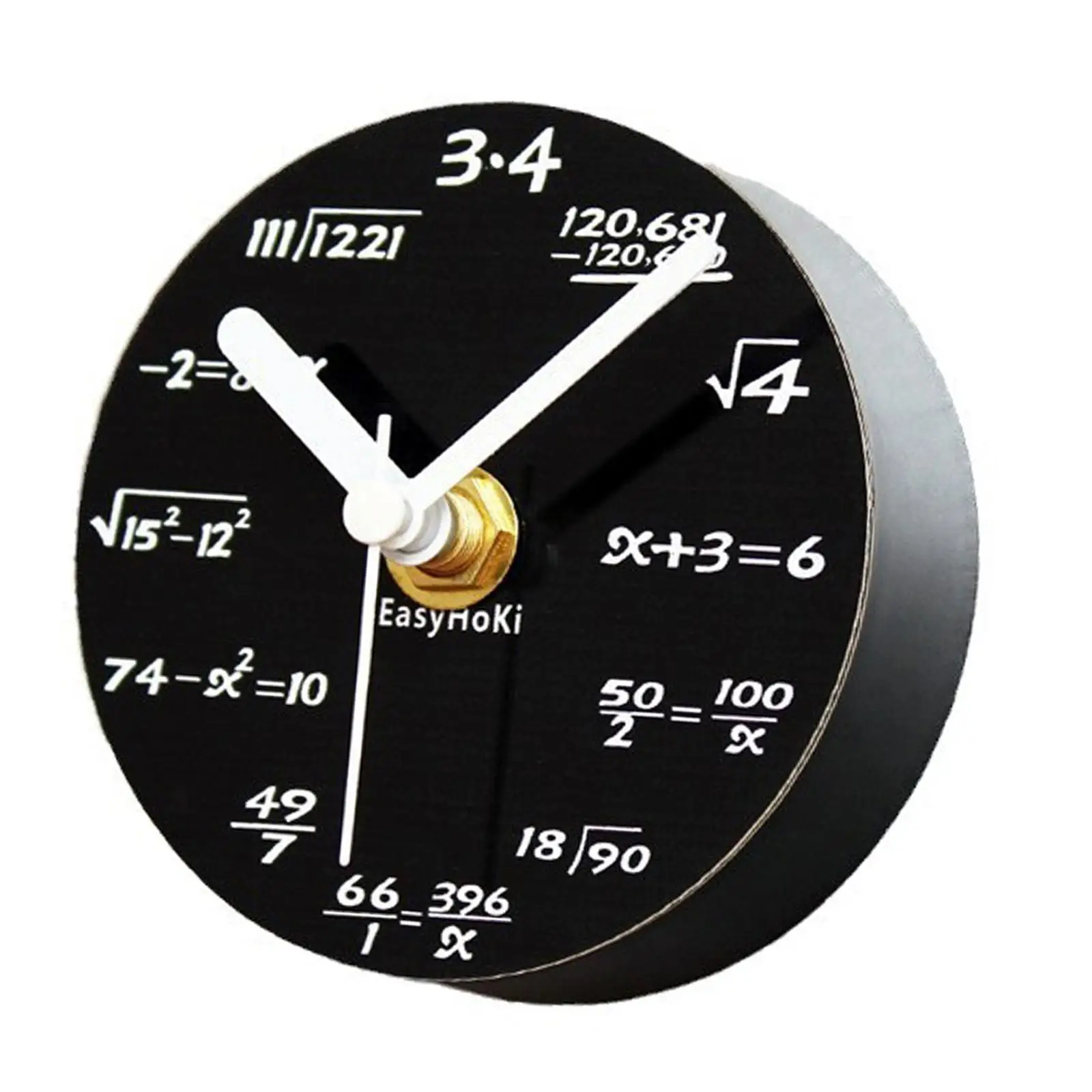 Round Magnetic Fridge Clock Decorative Wall Timepiece Durable Plastic Magnet for Home Kitchen