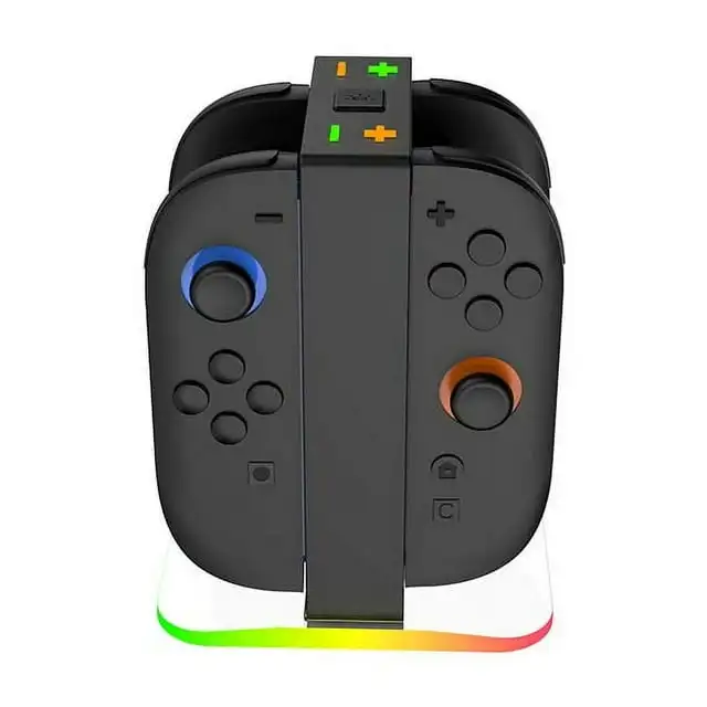 

DinoFire JCC100 для коммутатора, 2-зарядная док-станция со светодиодным индикатором, 6 режимов освещения, 3-часовая станция быстрой зарядки