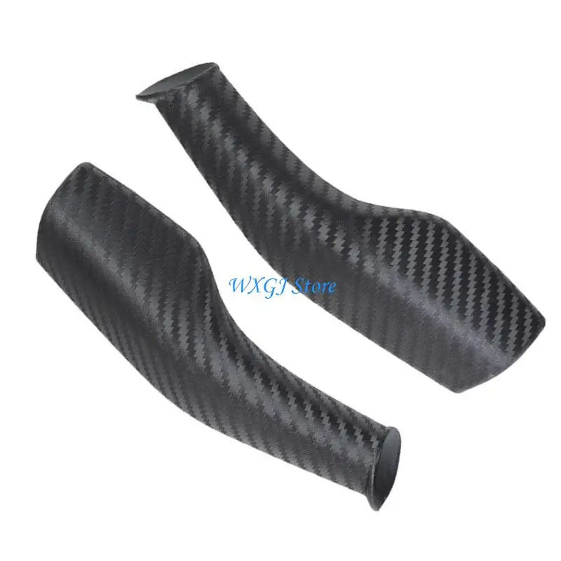 

37JE Full Coverage Carbon Fiber Texture Gear Shifter Cover ABS Steering Lever Handle Protective Trim For Select Vehicle