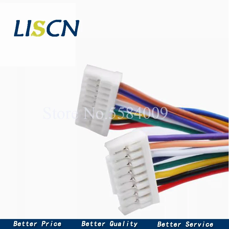 10Pcs Micro JST GH 1.25 2P 3P 4P 5P 6P PIN Male Female Connector With Wire 15cm Cable 150mm GH1.25 Single Double Connector 28AWG