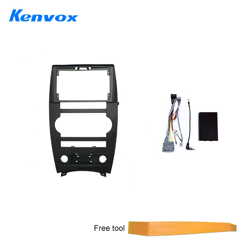 

Car Radio Fascia Installation Panel For Jeep Commander XK 2007 Android 2 Din Stereo Mounting Bezel Faceplate Frame Kit