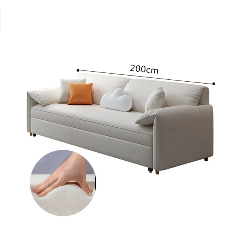 Leżak składana sofa rozkładana fotel rozkładany podwójna funkcjonalna sofa relaksacyjna minimalistyczny blok Tofu Meubles De Chambre Home Decor