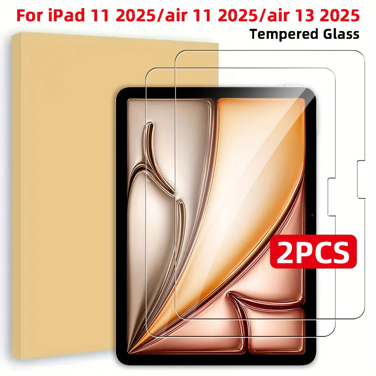 

2Pcs Tempered Glass Screen Protector For ipad Air 11 2025 Air 11 2025 M3 Air 13 2025 M3 IPAD Tablet Anti Scratch Protective Film